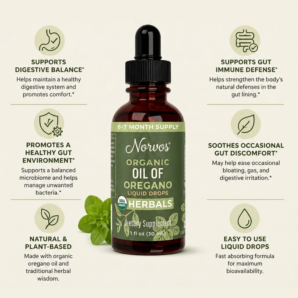Norvos™ Organic Oil Of Oregano Liquid Drops